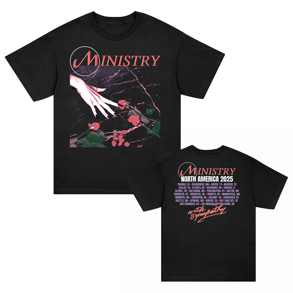 With Sympathy 2025 Tour T-Shirt (Black)