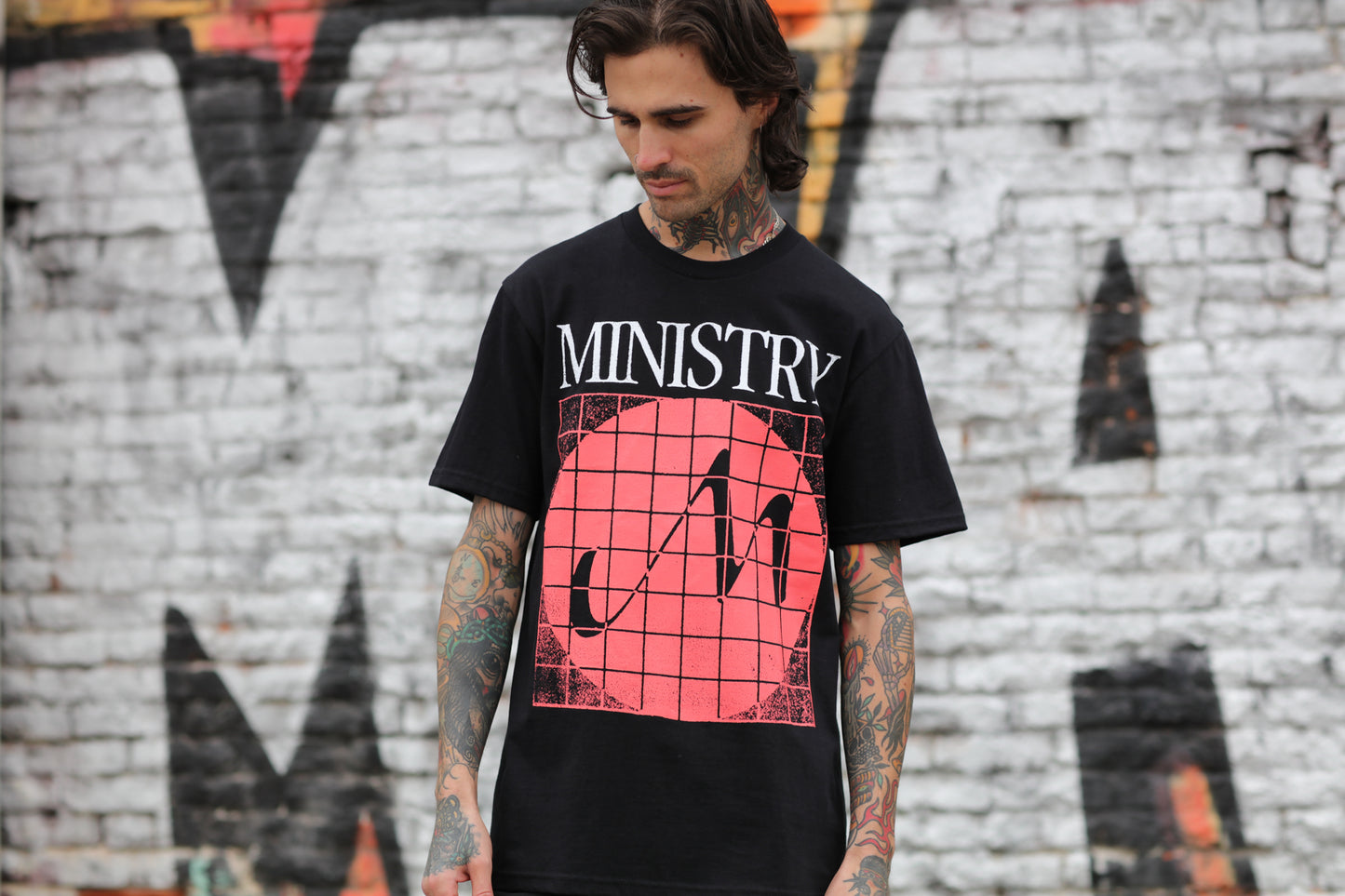 With Sympathy Grid Logo T-Shirt (Black)