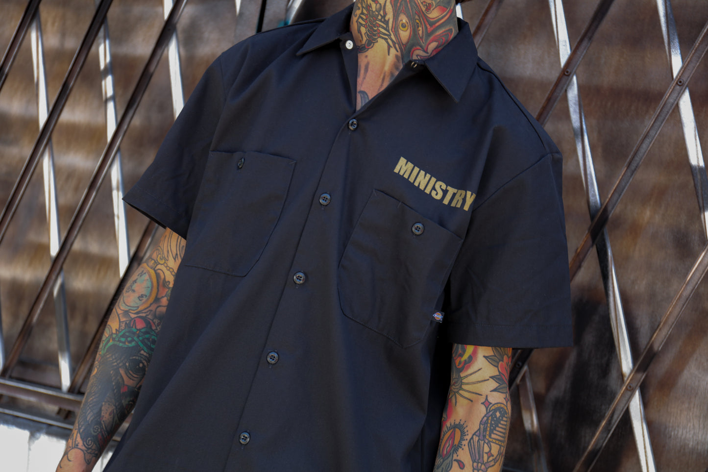 Pyramid Dickies Work Shirt (Black)