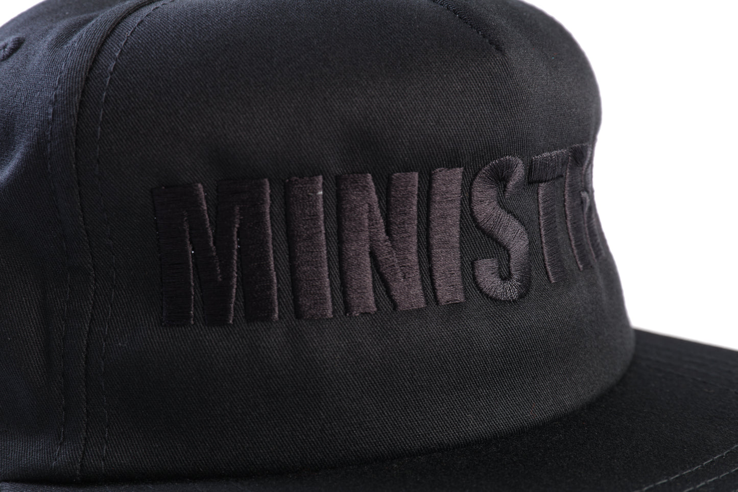 Bold Logo Unstructured Snapback Hat (Black)