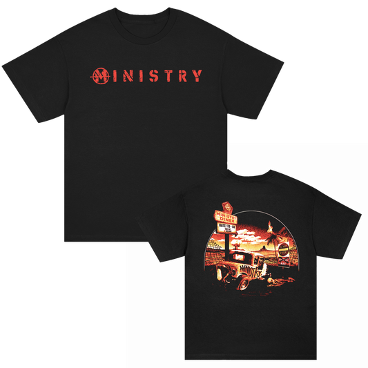 Ministry Hate To Go Diner Hotrod T-Shirt (Black)
