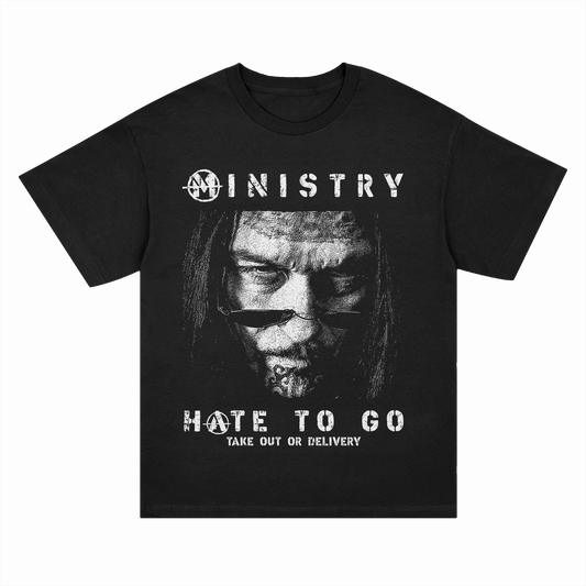 Ministry Hate To Go Cover T-Shirt (Black)