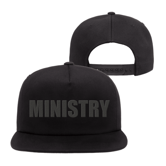 Bold Logo Unstructured Snapback Hat (Black)