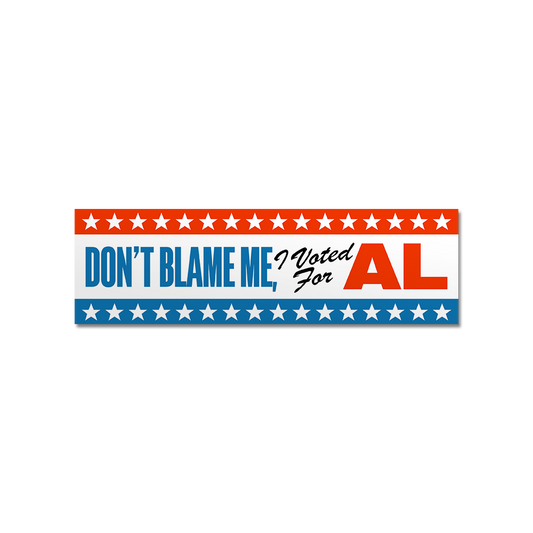 I Voted For Al Bumper Sticker