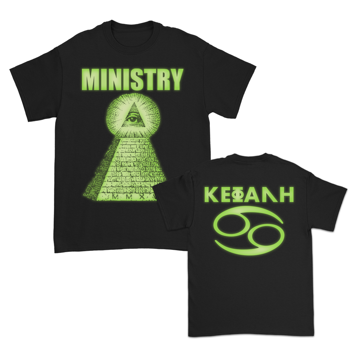 Glow-In-The-Dark Pyramid T-Shirt (Black)