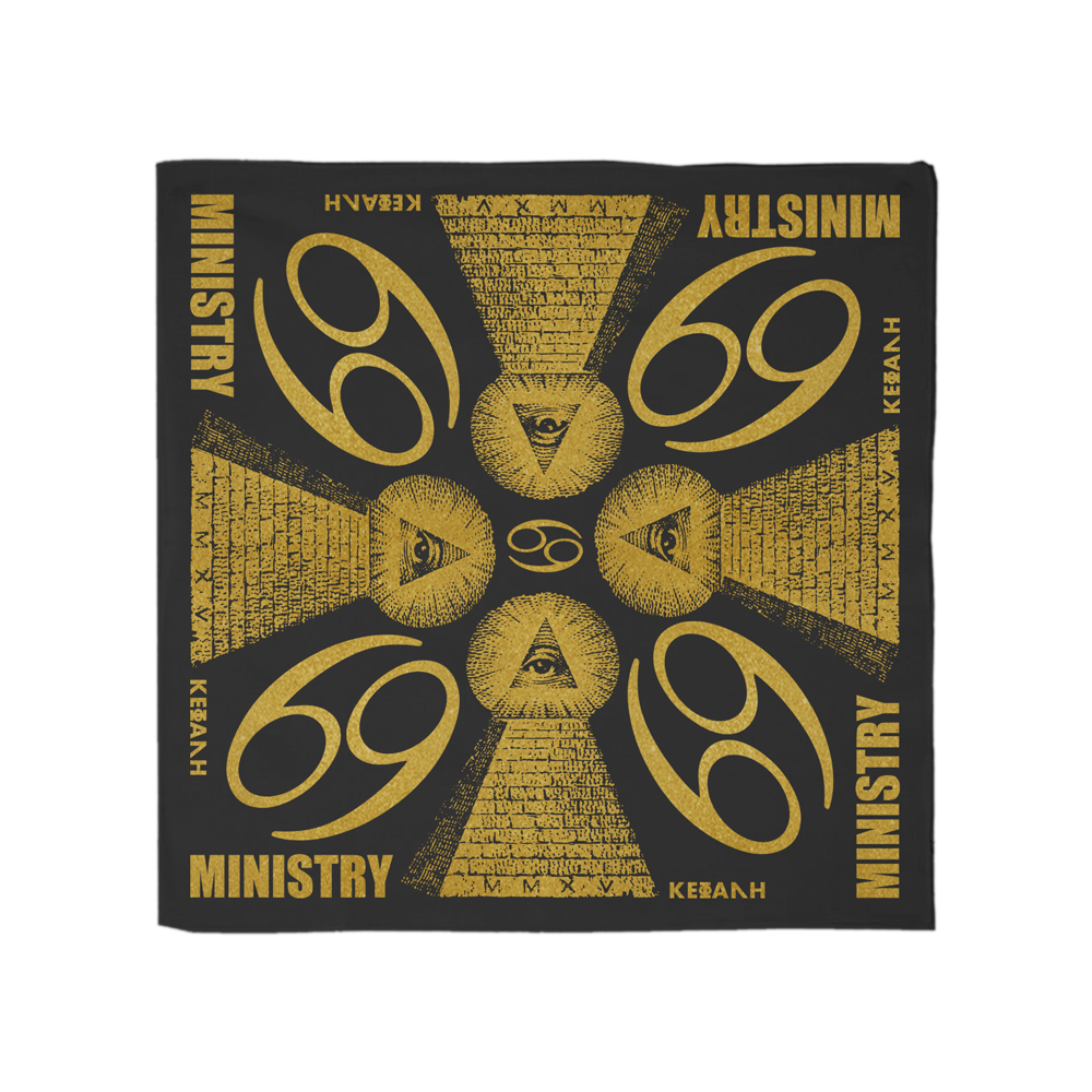 Psalm: 69 Pyramid Bandana (Black)